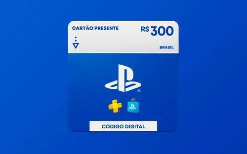 R$300 Playstation Store - Carto Presente Digital